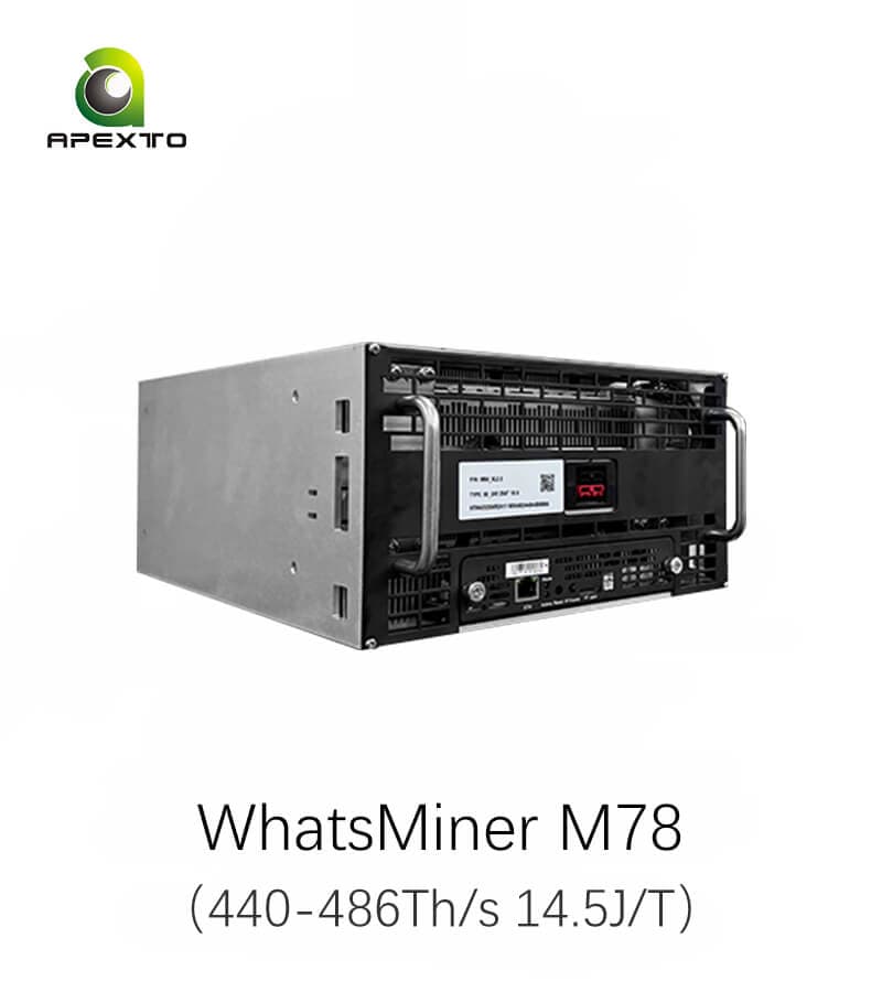 MicroBT WhatsMiner M78 440~486T 14.5J/T Bitcoin Miner Immersion Cooling