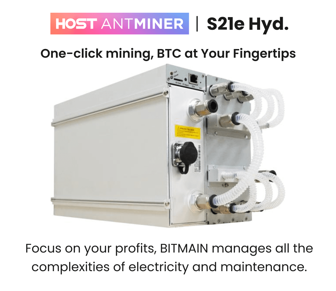 Bitmain Antminer S21e Hyd (310Th)